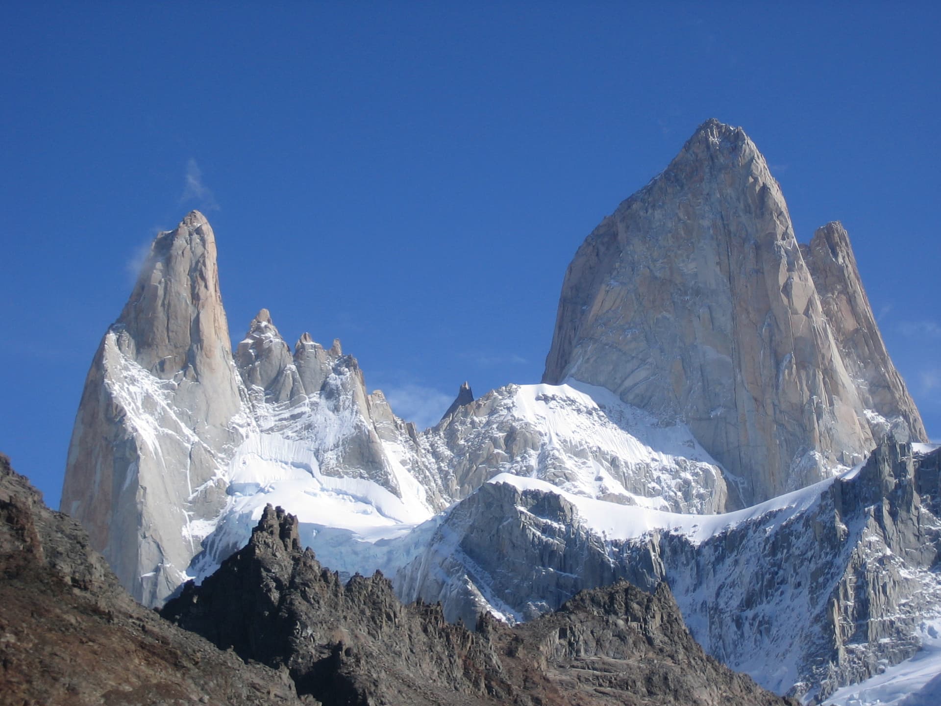 Fitz Roy’s granite towers in Patagonia